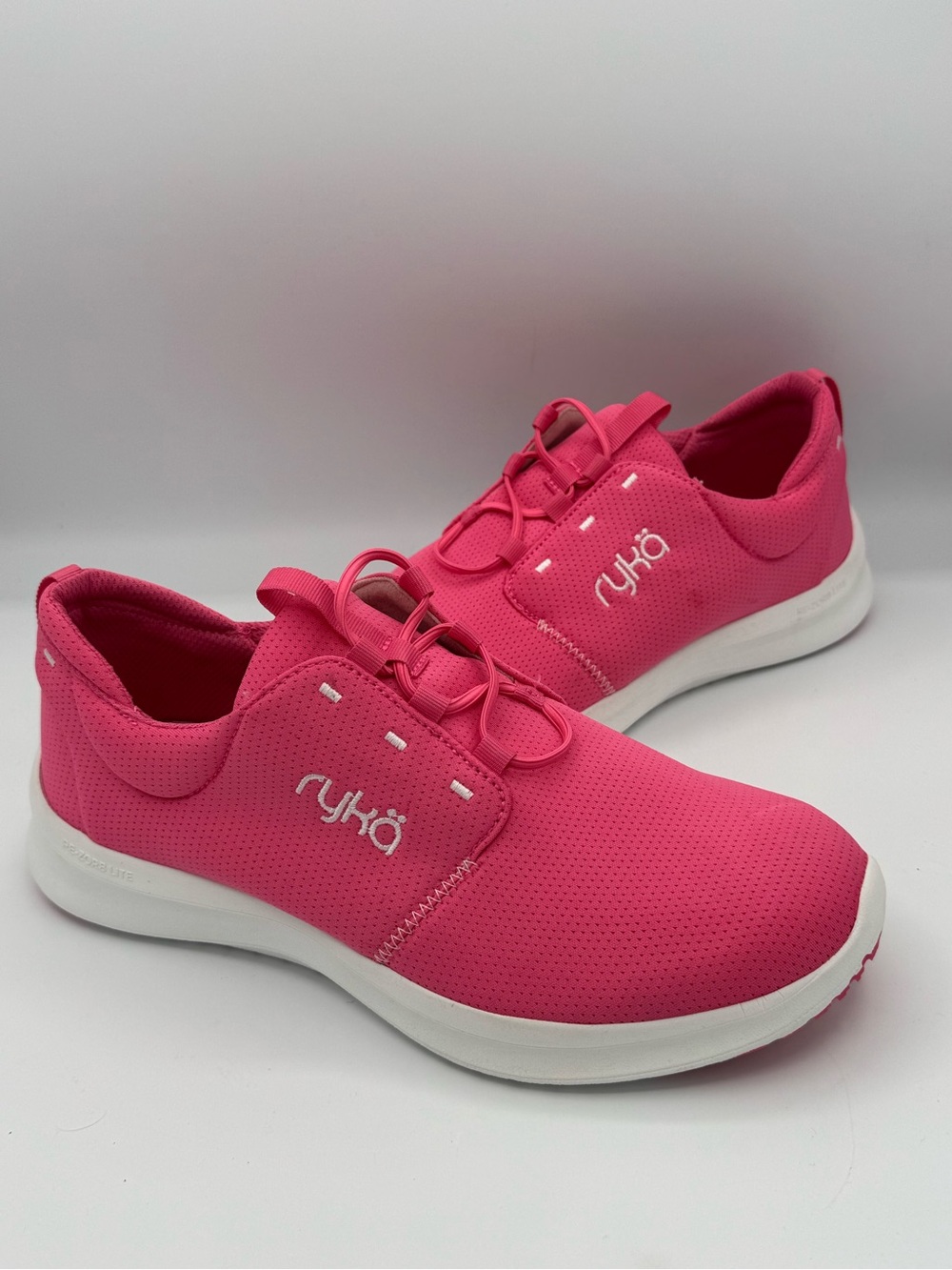 Ryka Renew Recovery Women's Watermelon Pink Washable Athletic Slip-On Sneakers